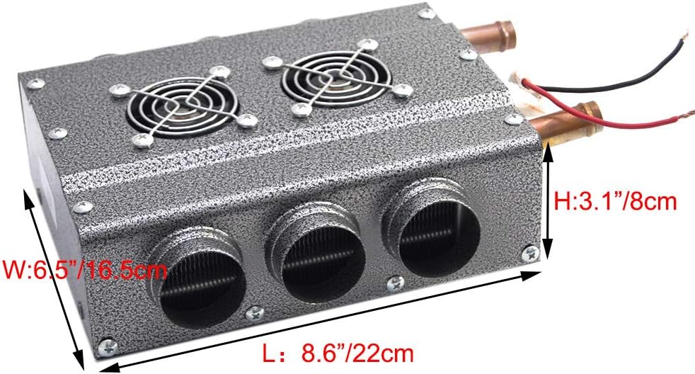 12V Compact Dual Sides 6 Vents Heater A90957
