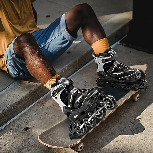 Adjustable Inline Skates with Full Light Up Wheels L723372