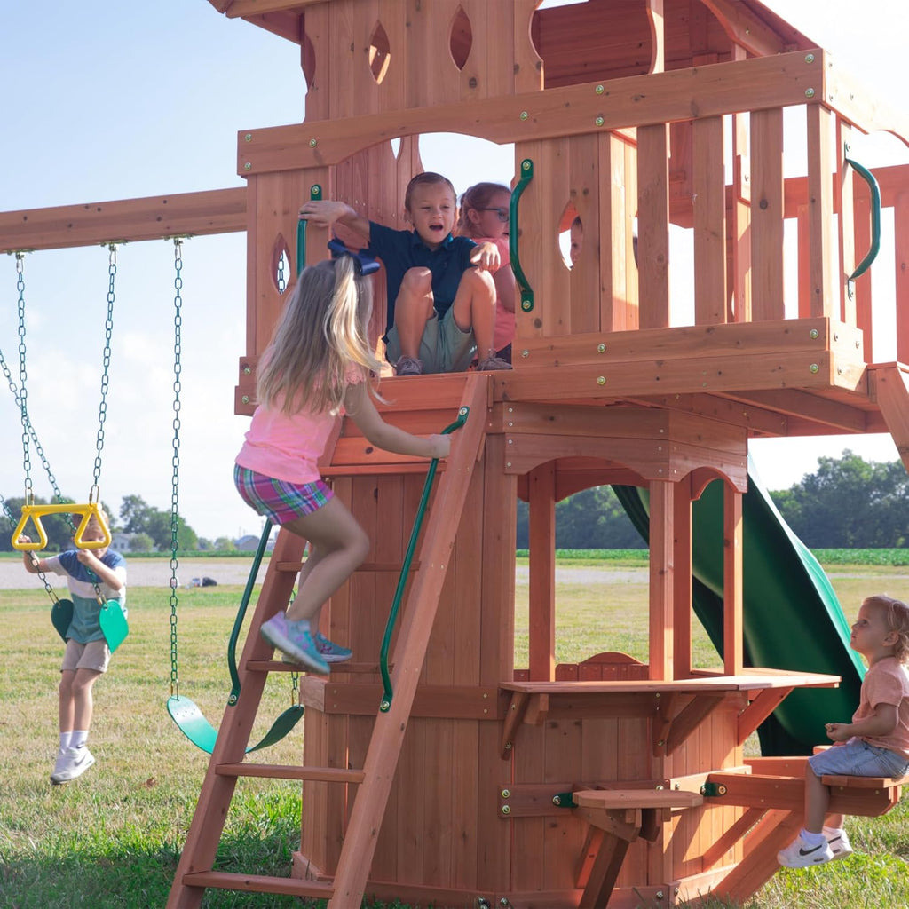 Cedar Wood Playset Swing Set G363306