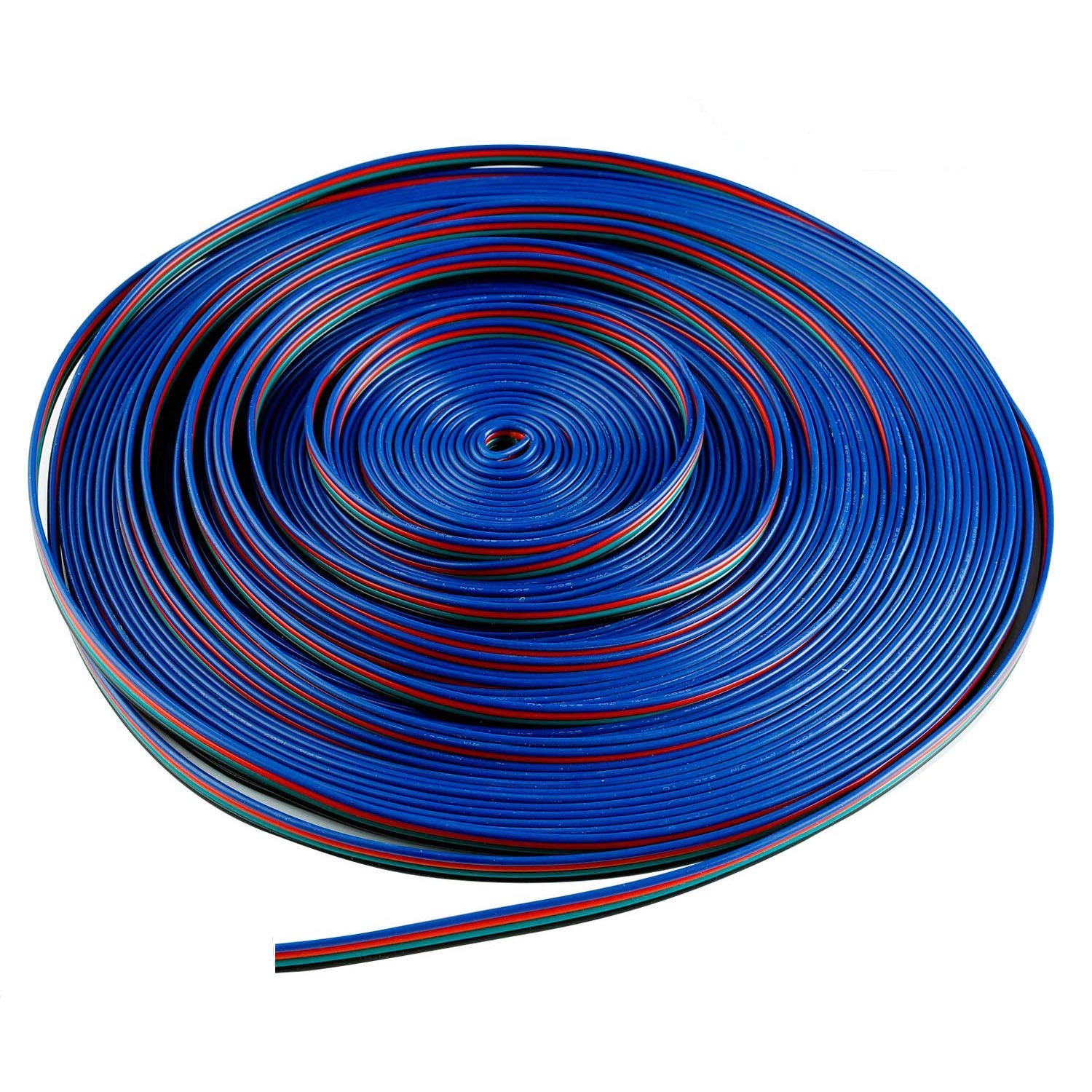 22AWG 10m/33ft 4 Pin RGB LED Extension Cable I261230