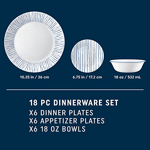 18-Piece Triple Layer Glass Dinnerware Set G877862