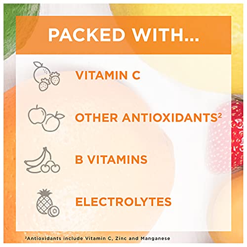 1000mg Vitamin C Powder with Vitamin D, Zinc, Antioxidants and Electrolytes, Super Orange Flavor - 30 Count N2934