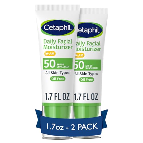 Daily Facial Moisturizer SPF 50, 1.7 Fl Oz (Pack of 2) D61567