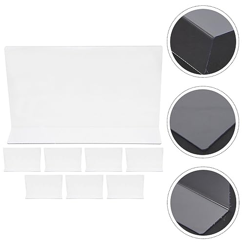 8 Pcs Clear Acrylic Closet Shelf Dividers B732903