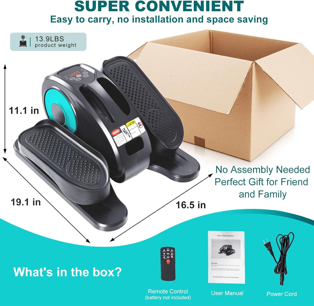 Electric Seated Pedal Exerciser with LCD Monitor and Remote Control Z5581