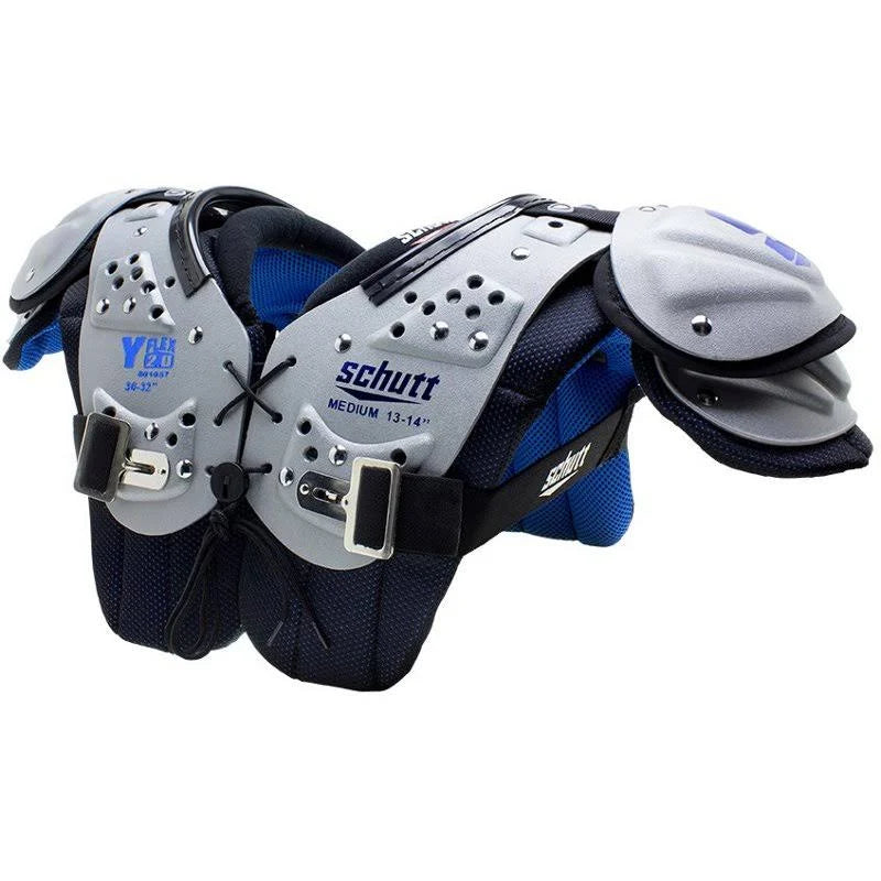 Gray Medium Football Shoulder Pads I94974