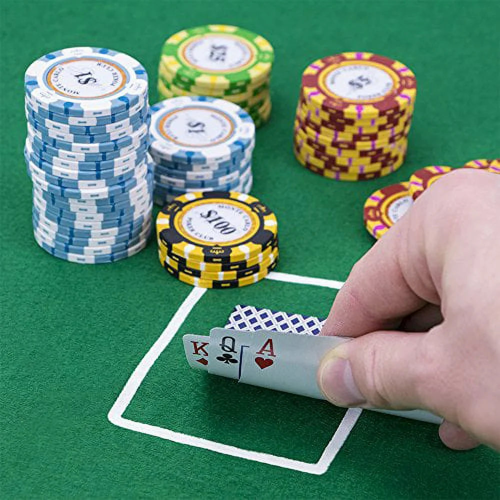 500ct. 14g Poker Chip Set in Aluminum Metal Carry Case U172790