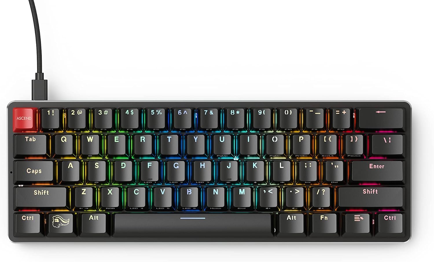 Full Size Modular Mechanical Gaming Keyboard with Hot Swap Switches J316943