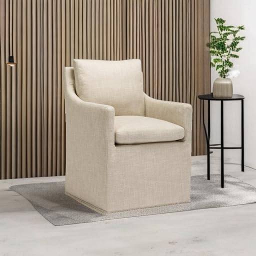 Upholstered Dining Chair with 4 Casters J6667