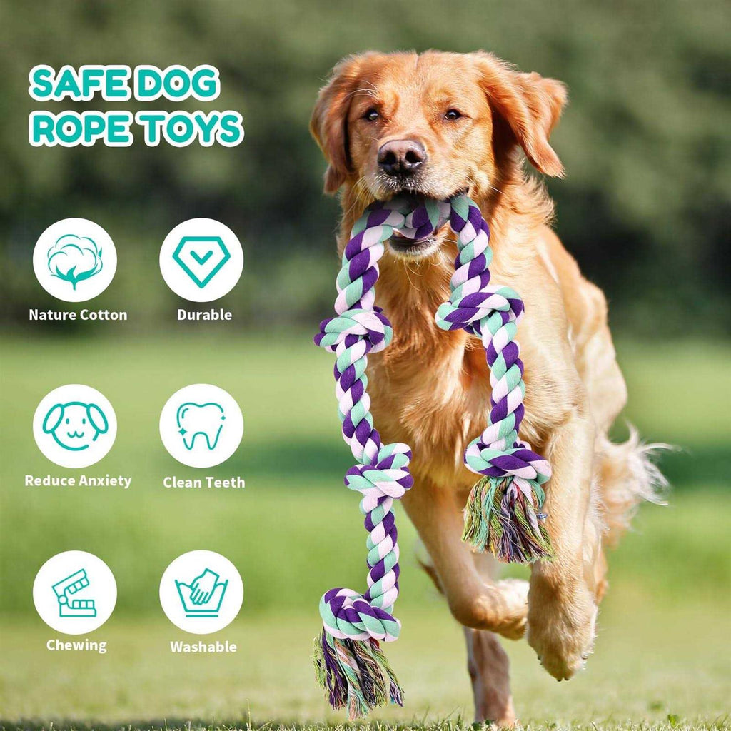 42In 6 Knots Indestructible Dog Rope Toy H65344