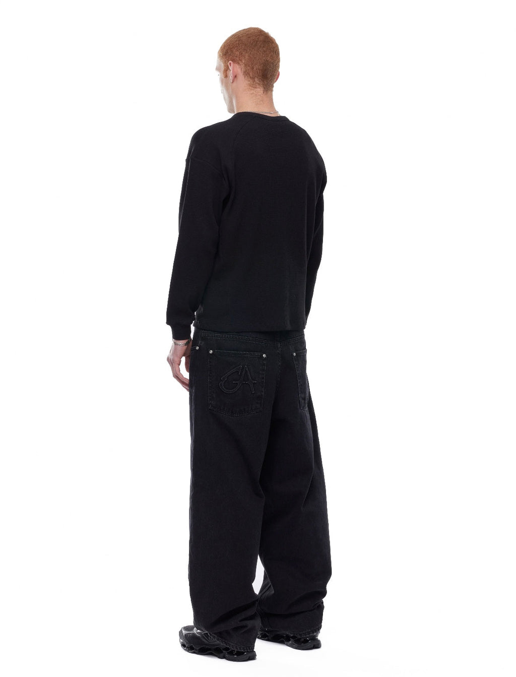 GA SIGNATURE DENIM JEANS - BLACK