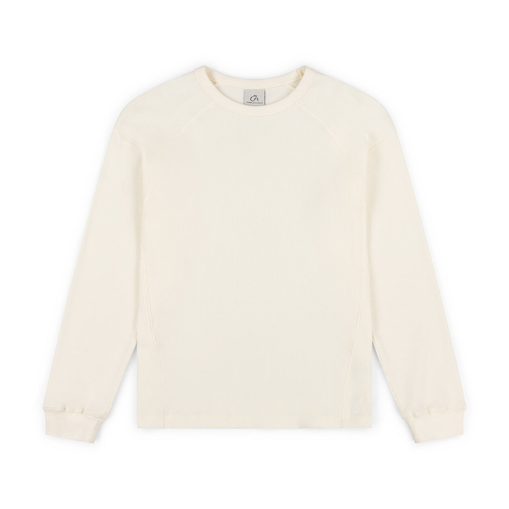 WAFFLE LONG-SLEEVE - CREAM