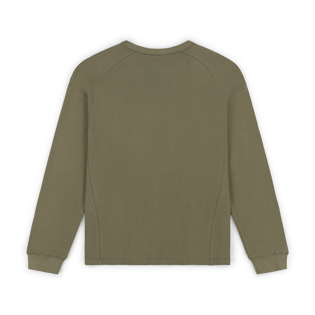 GA WAFFLE LONG-SLEEVE - SAGE GREEN