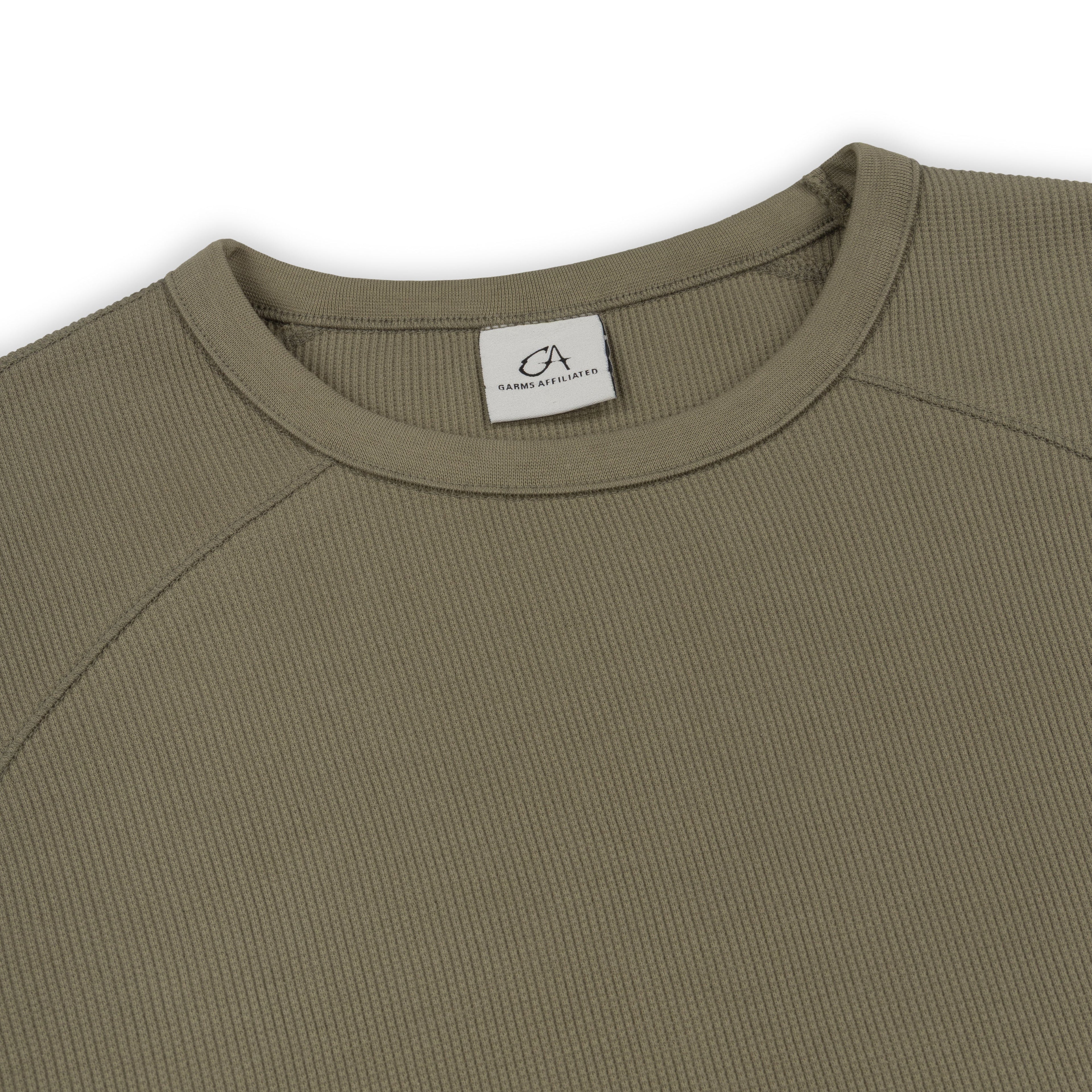 GA WAFFLE LONG-SLEEVE - SAGE GREEN