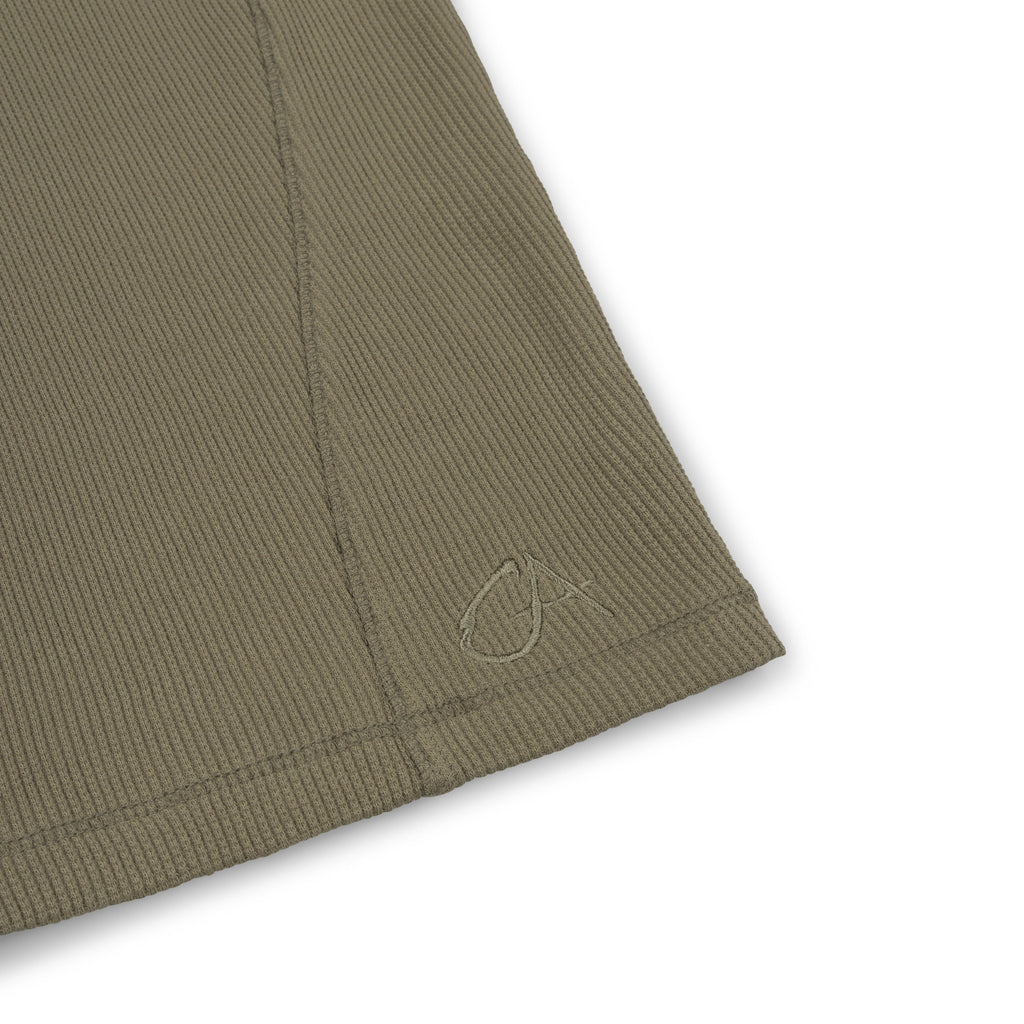 GA WAFFLE LONG-SLEEVE - SAGE GREEN
