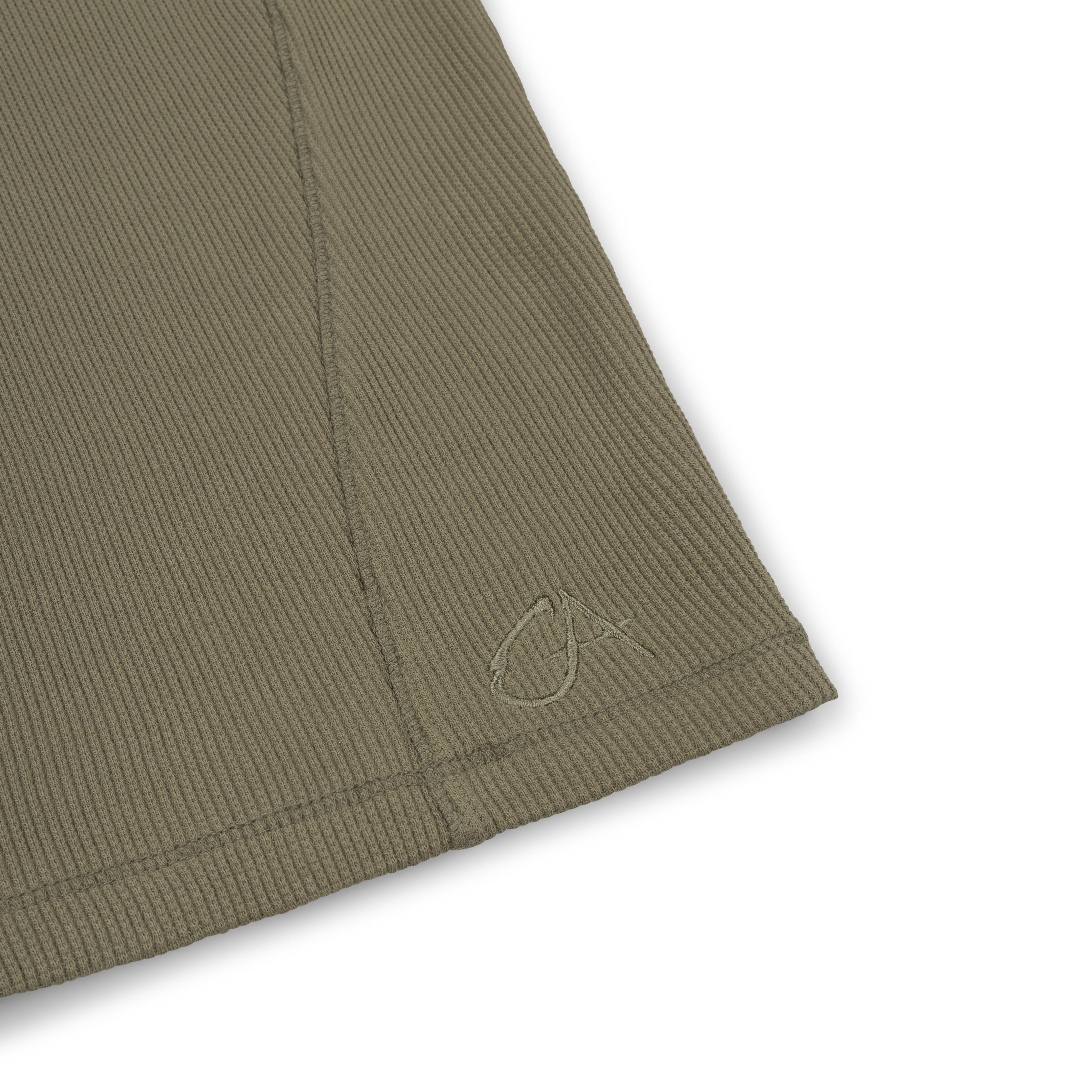 GA WAFFLE LONG-SLEEVE - SAGE GREEN
