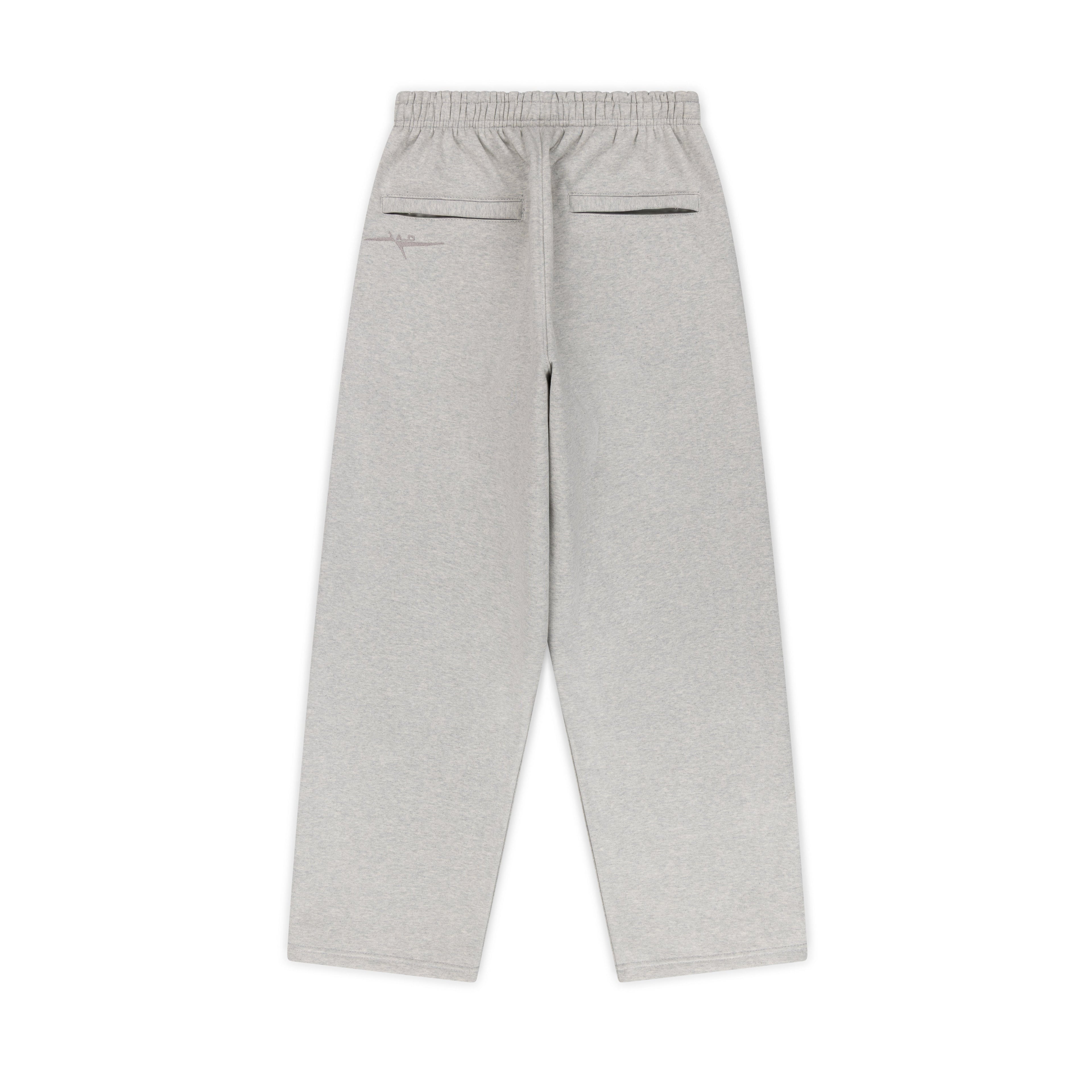 SIGNATURE UNCUFFED JOGGERS -  GREY