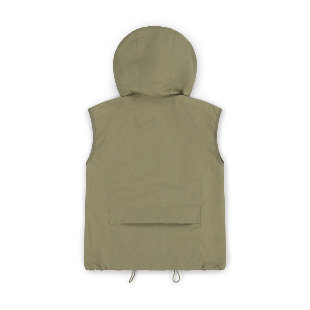 WOMENS CONTOUR HOODED VEST - SAGE