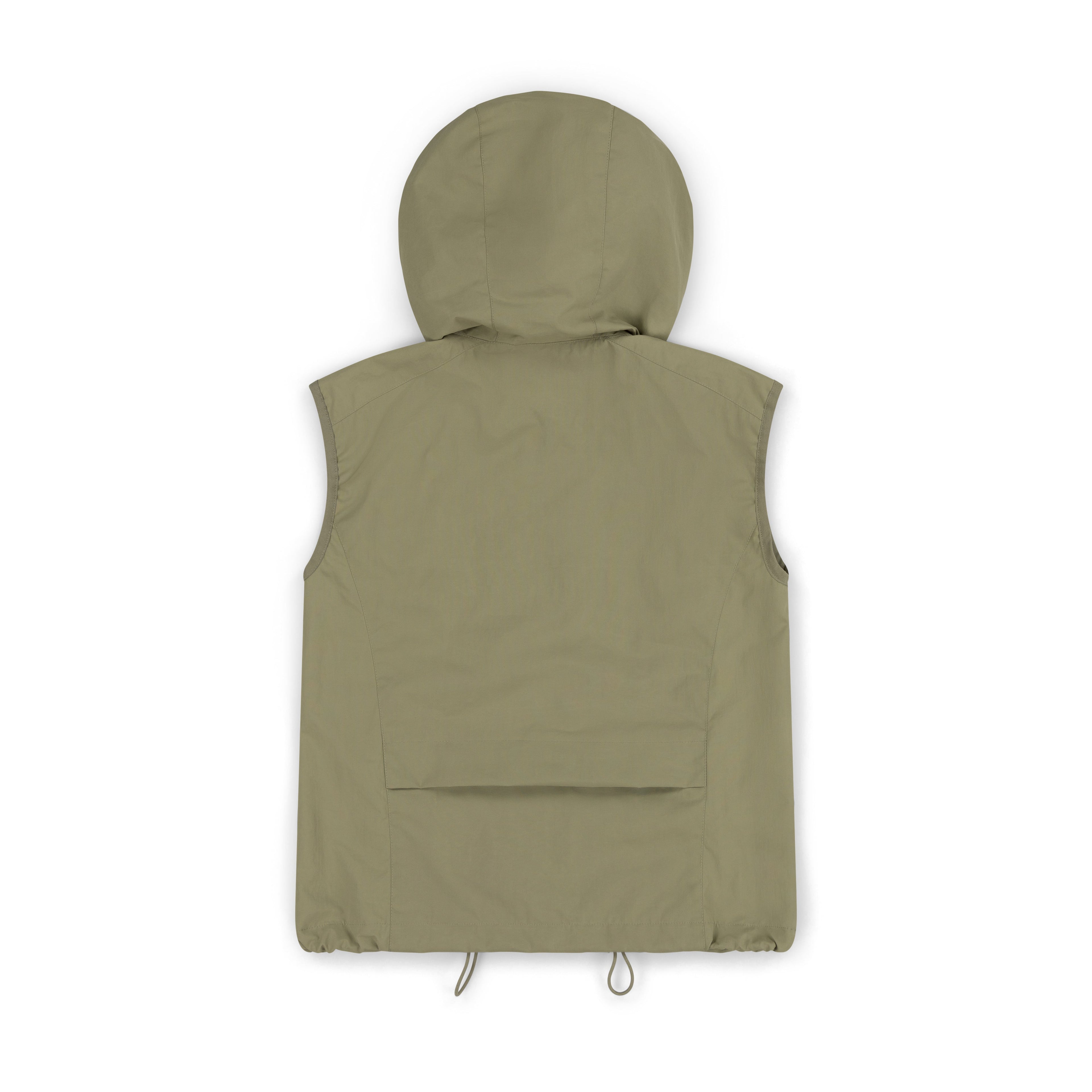 WOMENS CONTOUR HOODED VEST - SAGE
