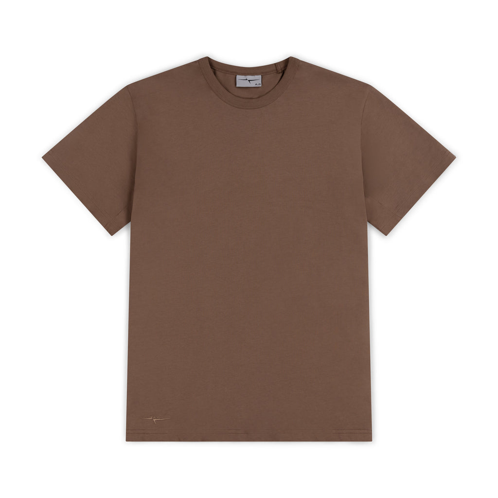 SIGNATURE SHORT SLEEVE T-SHIRT - BROWN