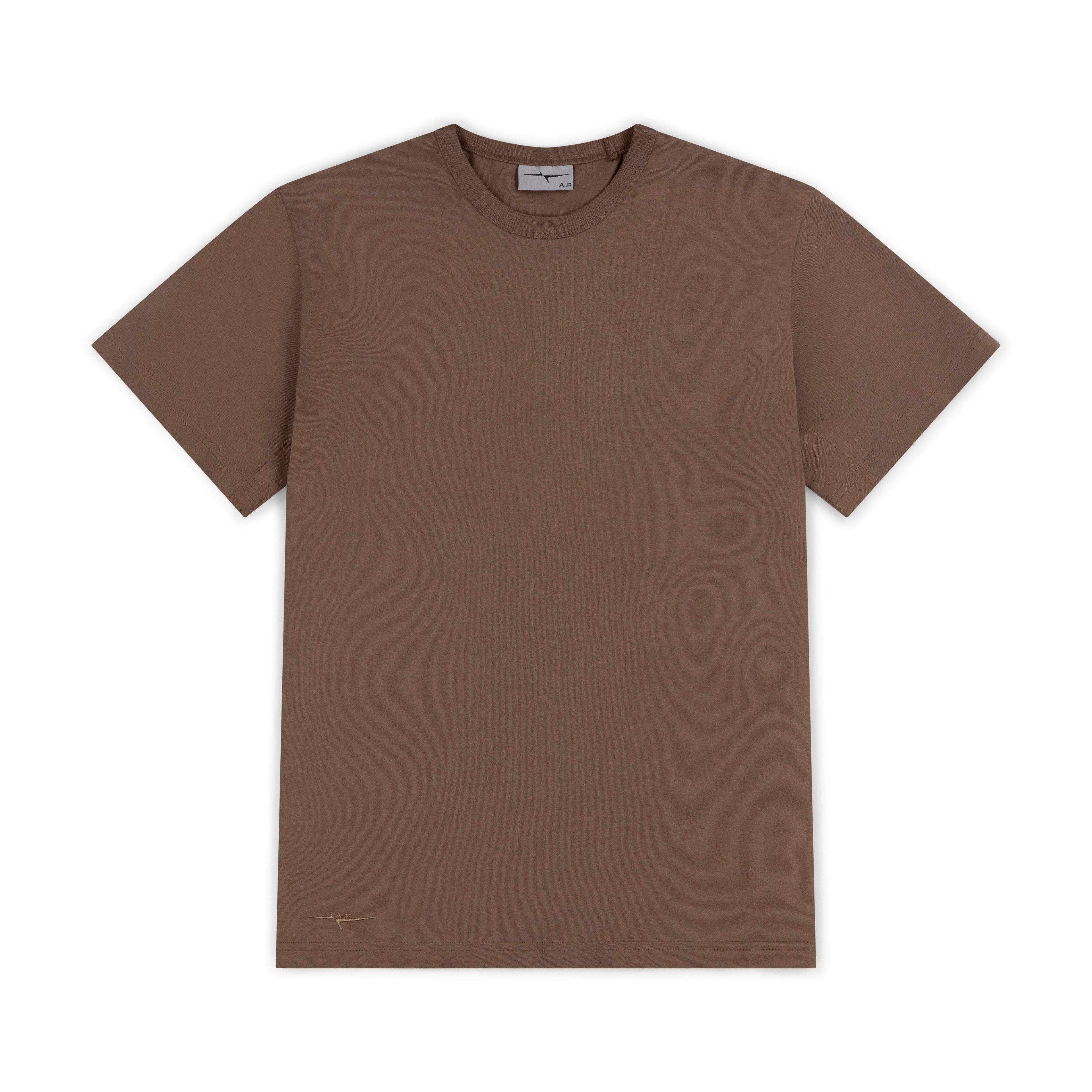 SIGNATURE SHORT SLEEVE T-SHIRT - BROWN
