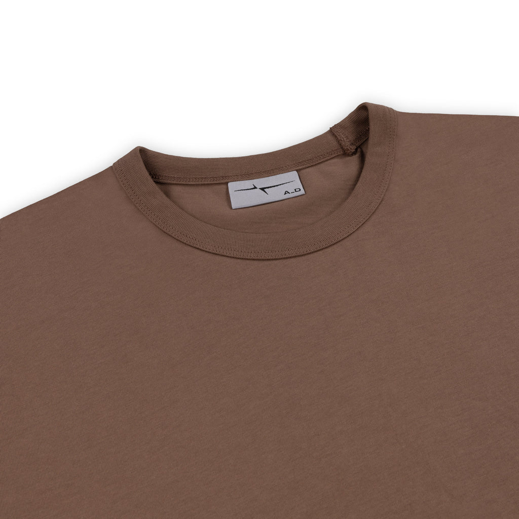 SIGNATURE SHORT SLEEVE T-SHIRT - BROWN