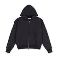 SIGNATURE ZIP-UP HOODIE - BLACK