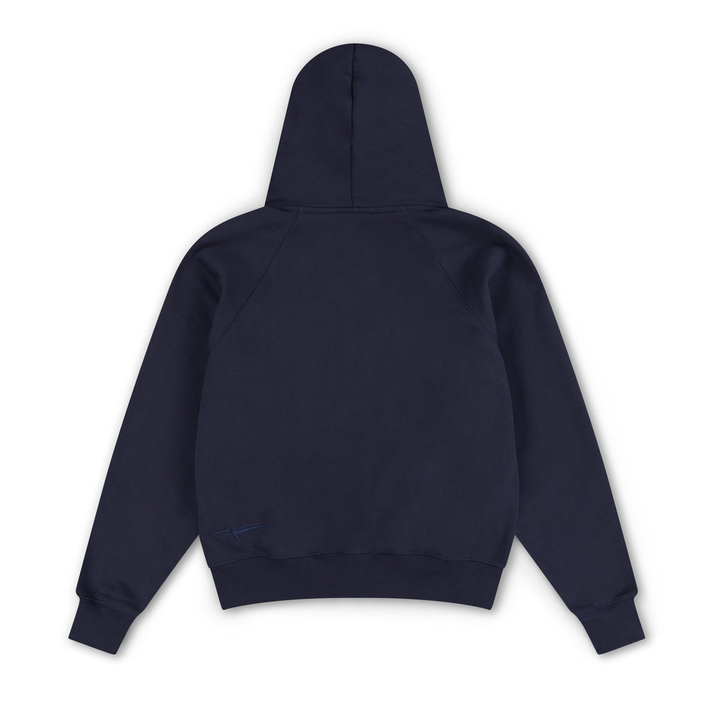 SIGNATURE ZIP-UP HOODIE - NAVY
