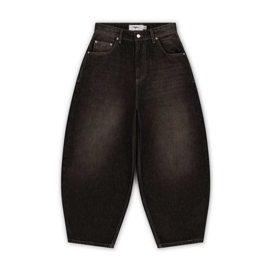 BAGGY DENIM JEANS - SMOKED EARTH