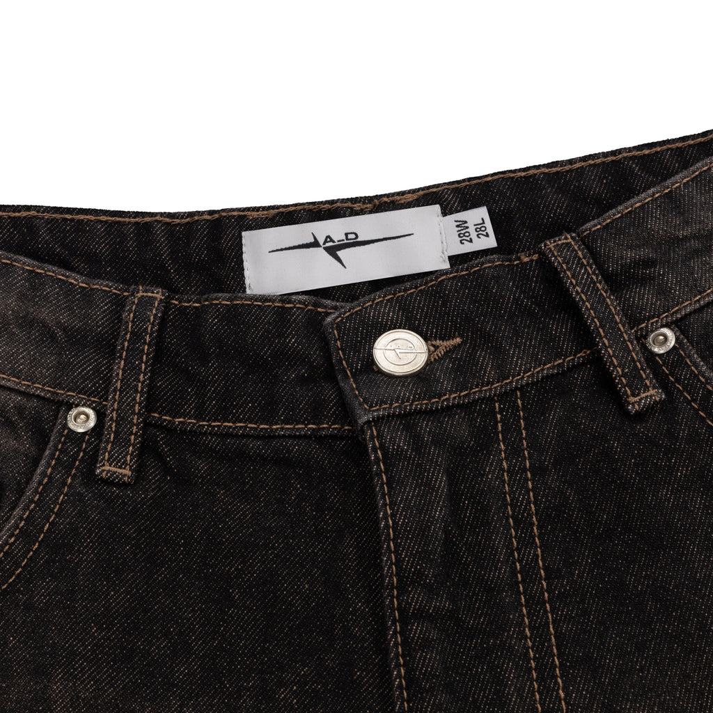 BAGGY DENIM JEANS - SMOKED EARTH