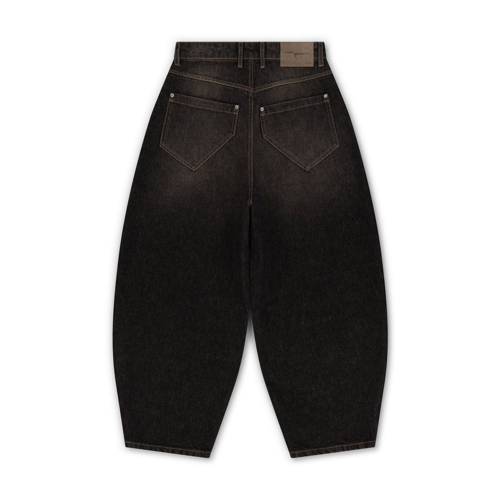 BAGGY DENIM JEANS - SMOKED EARTH