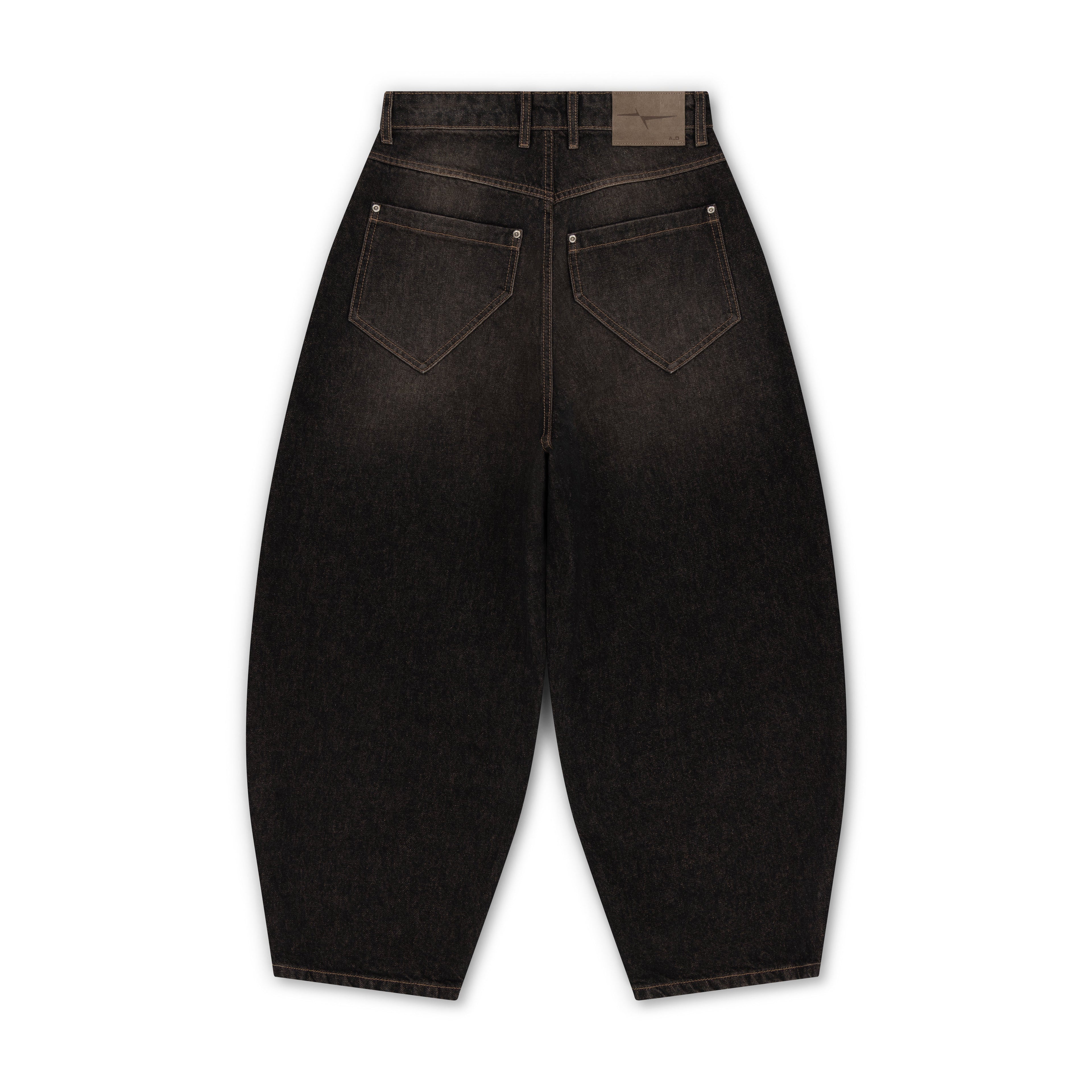 BAGGY DENIM JEANS - SMOKED EARTH