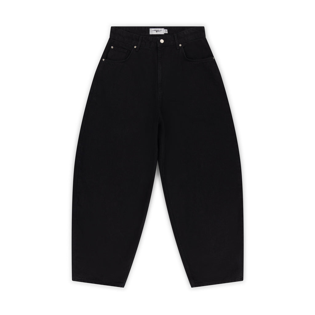 BAGGY DENIM JEANS - TRUE BLACK