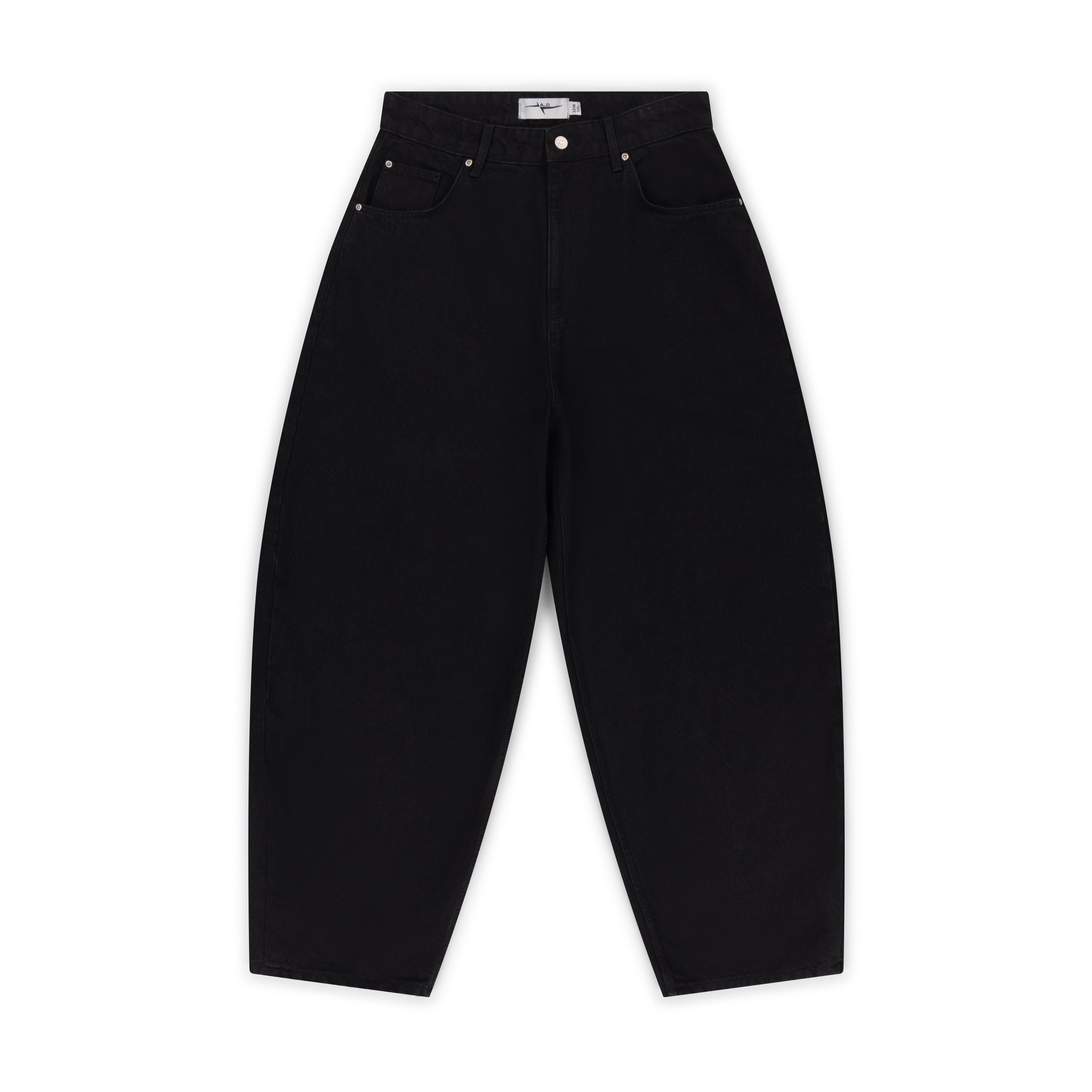 BAGGY DENIM JEANS - TRUE BLACK