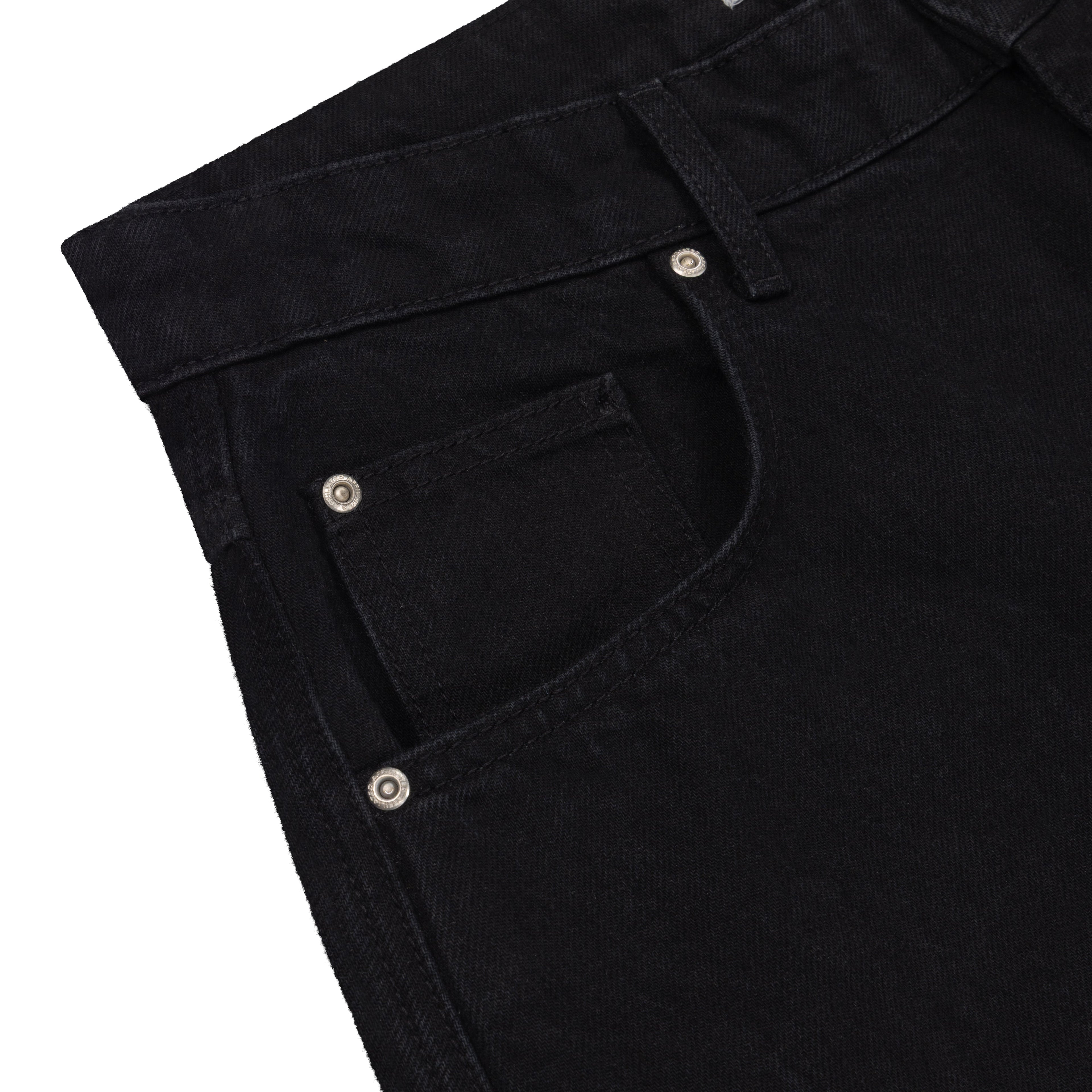BAGGY DENIM JEANS - TRUE BLACK
