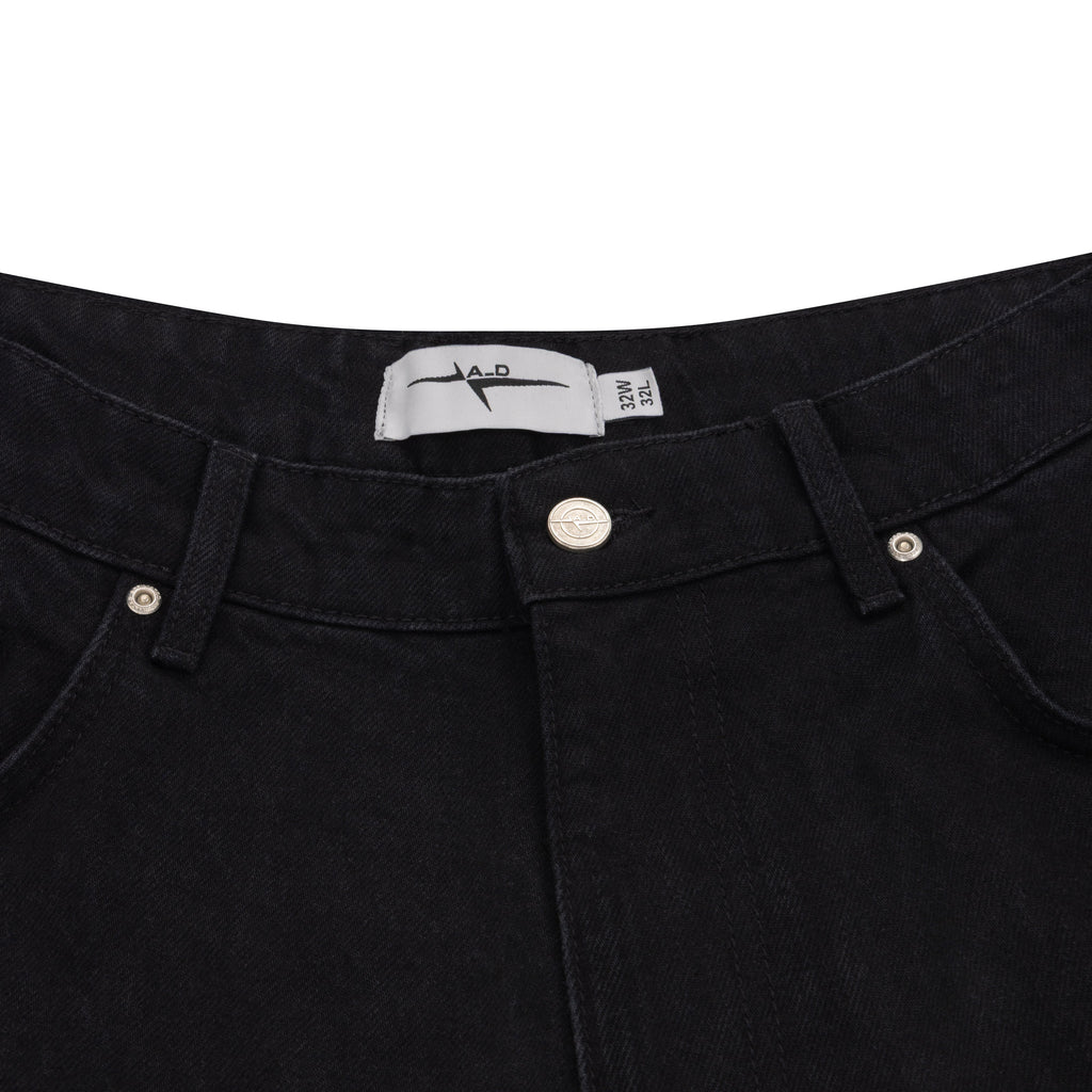 BAGGY DENIM JEANS - TRUE BLACK
