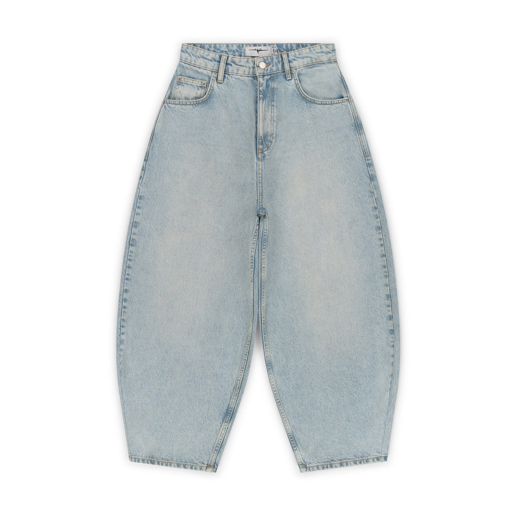 BAGGY DENIM JEANS - SUN BLEACHED BLUE