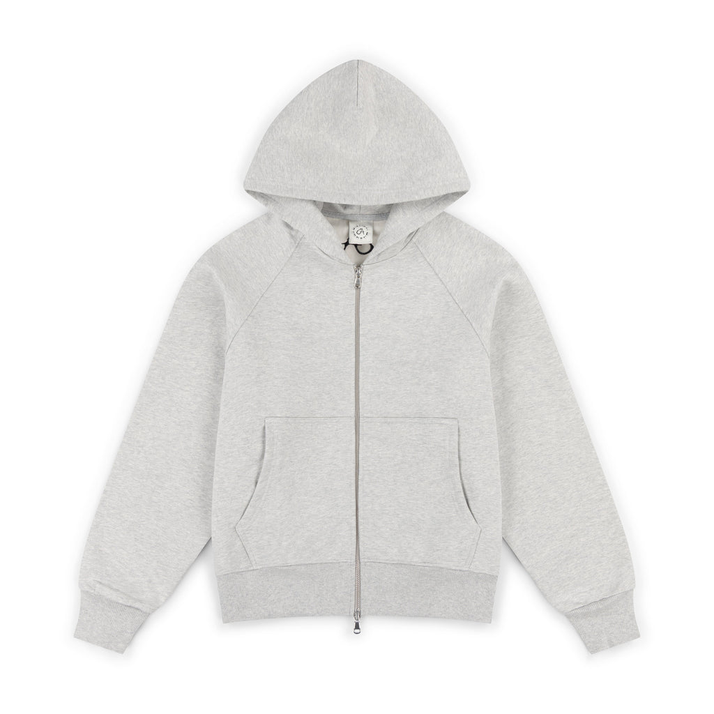 GA SIGNATURE ZIP-UP HOODIE - GREY