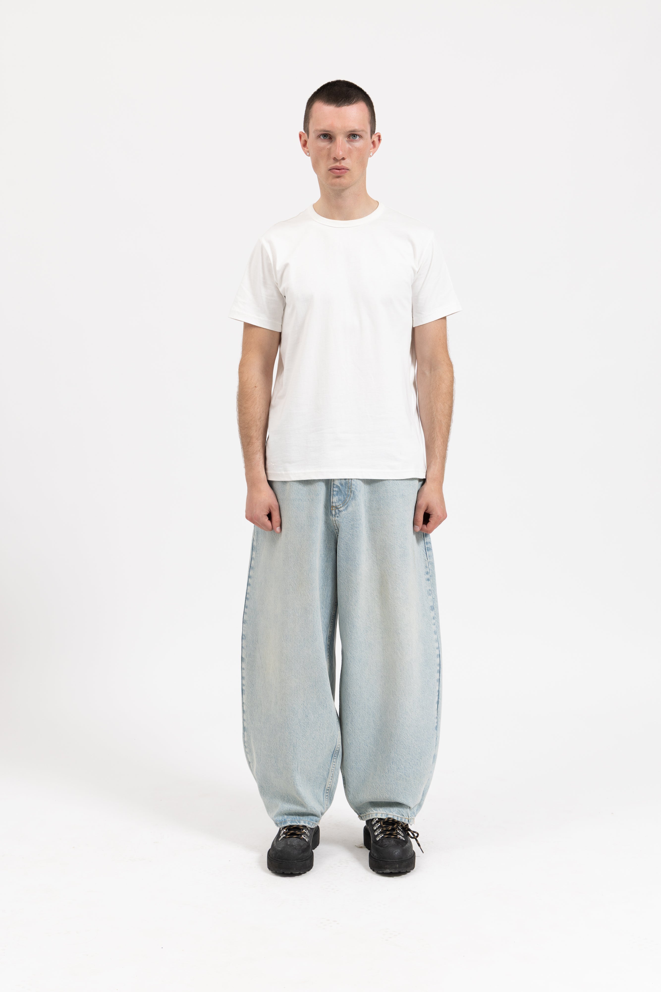 BAGGY DENIM JEANS - SMOKED EARTH