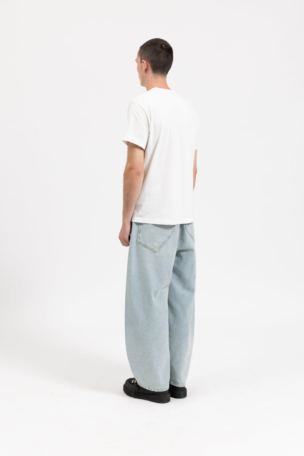 BAGGY DENIM JEANS - SUN BLEACHED BLUE