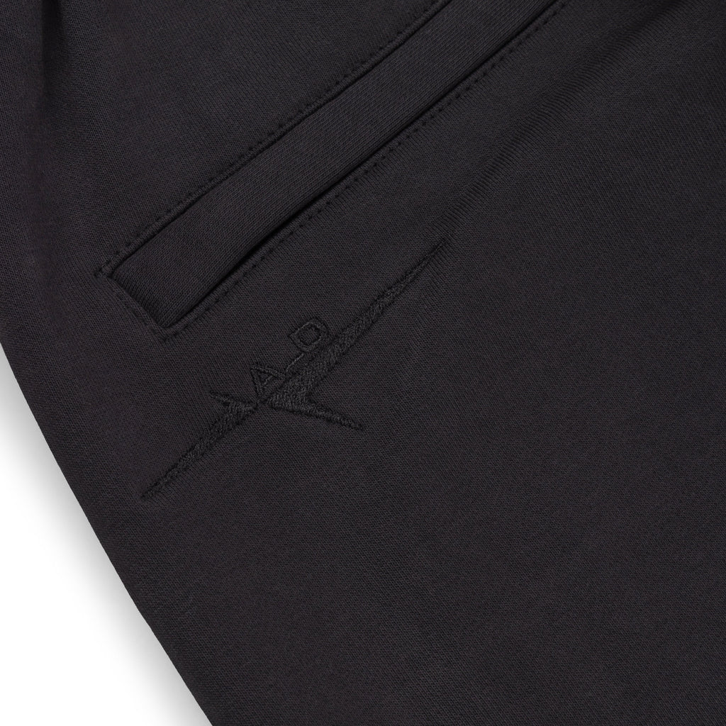 SIGNATURE UNCUFFED JOGGERS - BLACK