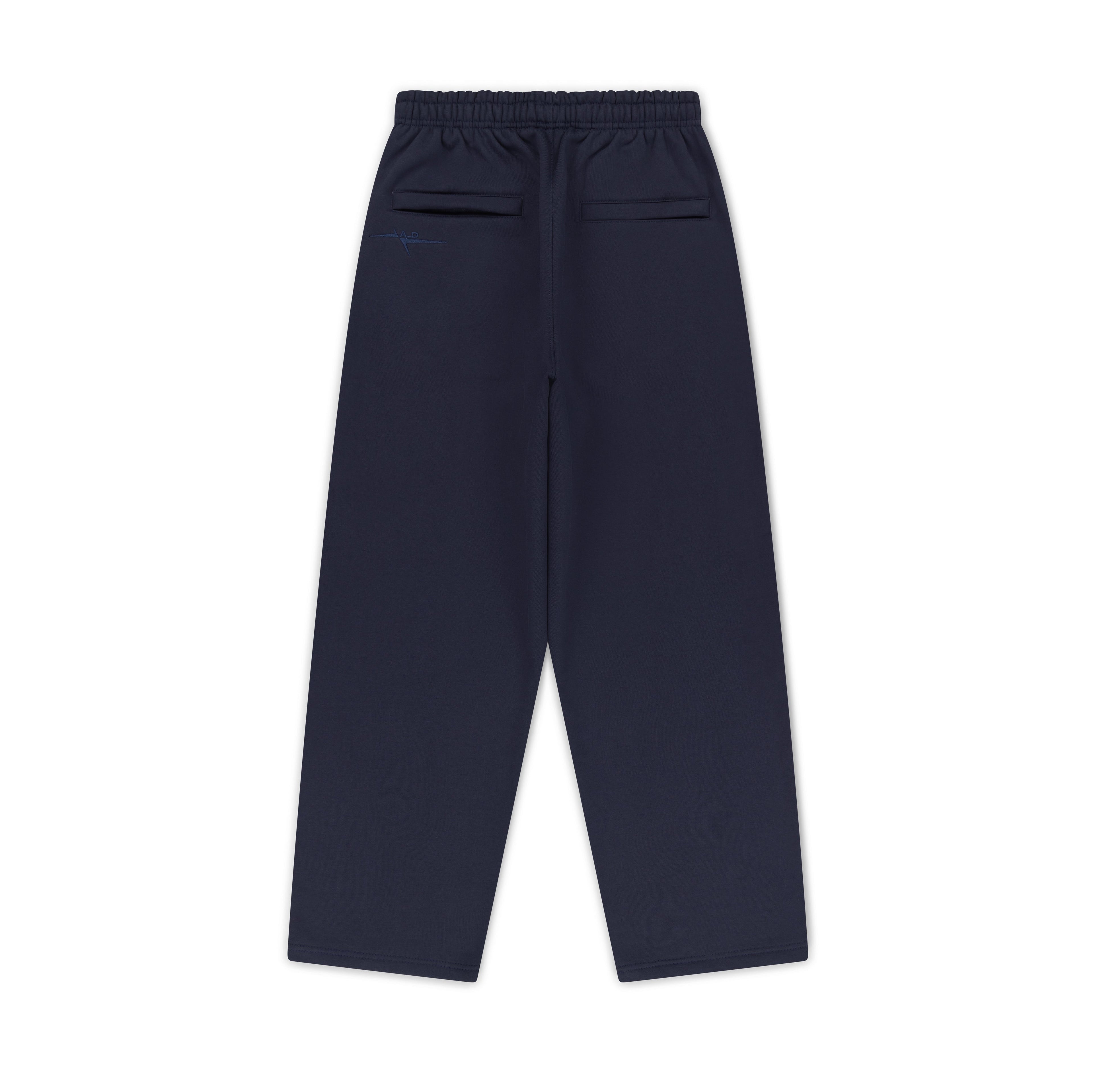 SIGNATURE UNCUFFED JOGGERS - NAVY