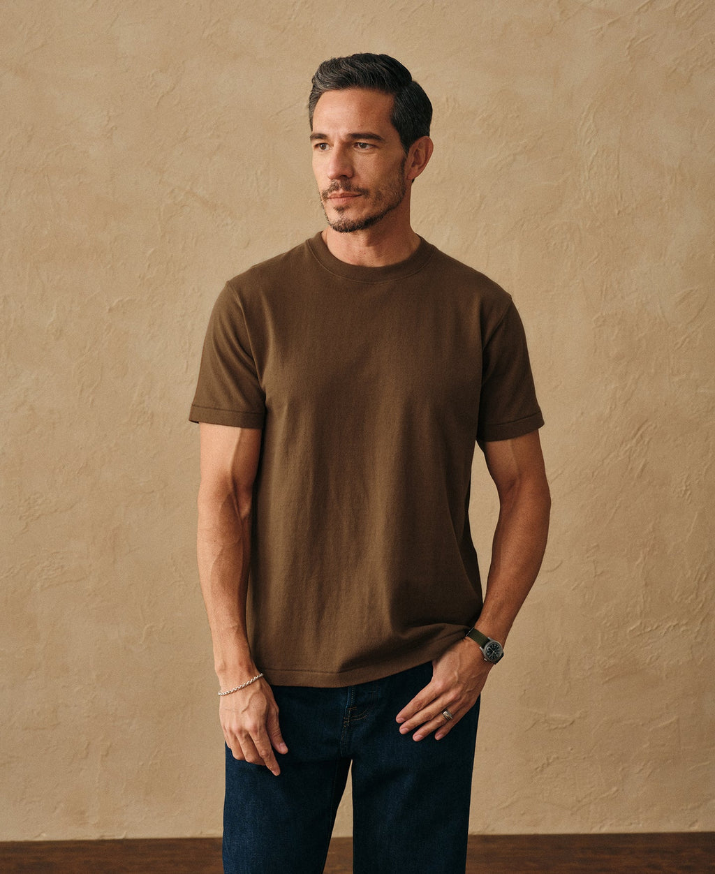 Regular Fit Heavyweight Tubular Jersey T-Shirt