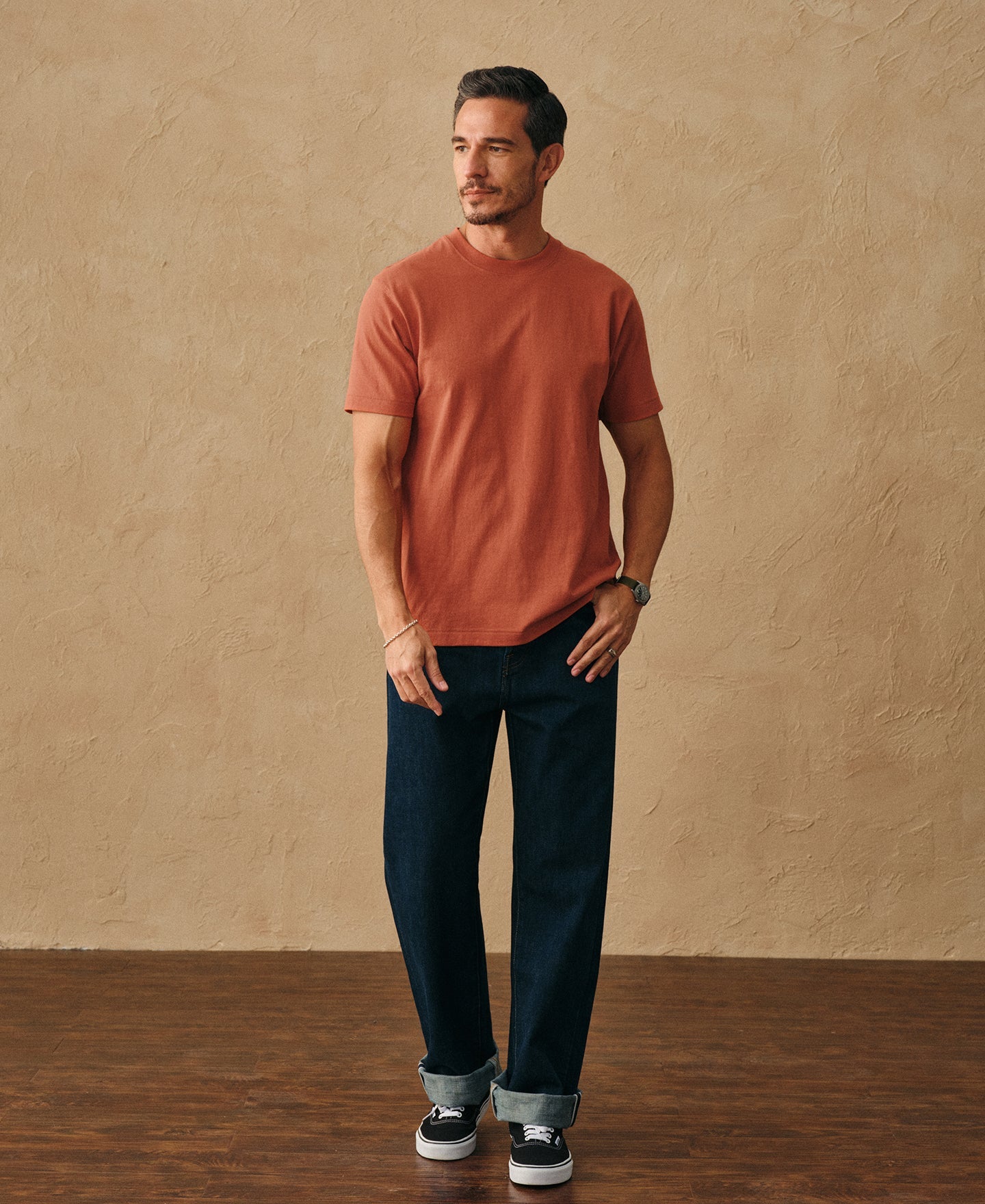 Regular Fit Heavyweight Tubular Jersey T-Shirt