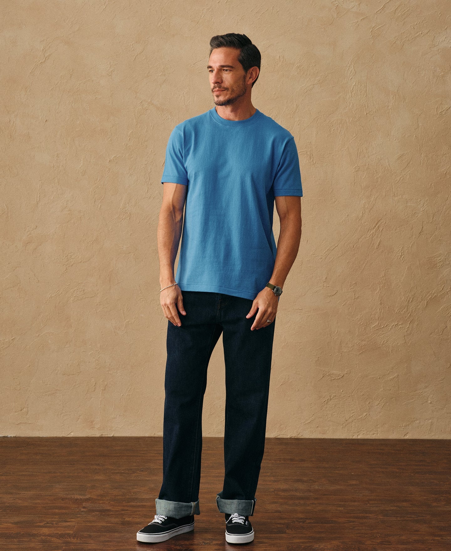 Regular Fit Heavyweight Tubular Jersey T-Shirt