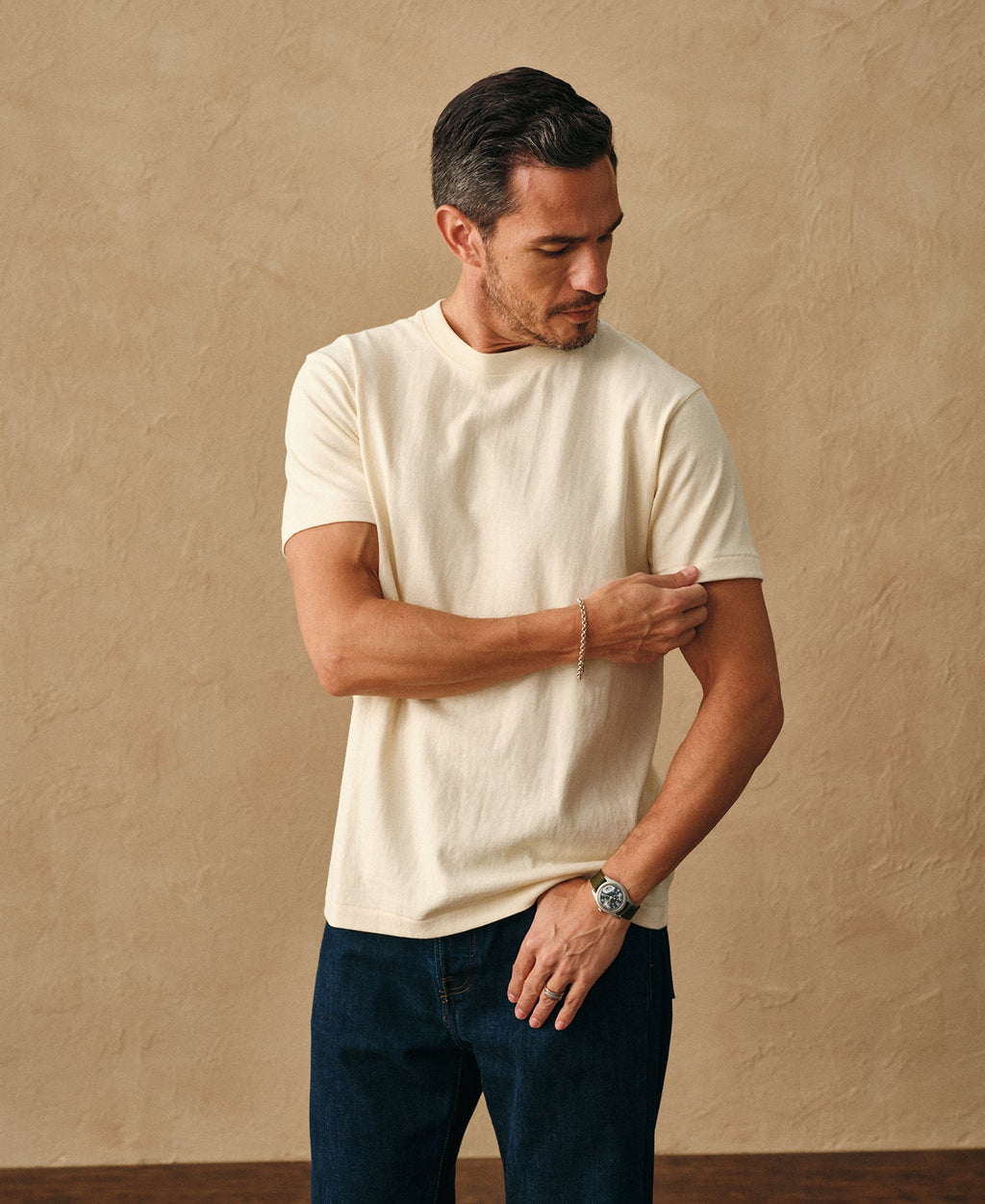 Regular Fit Heavyweight Tubular Jersey T-Shirt
