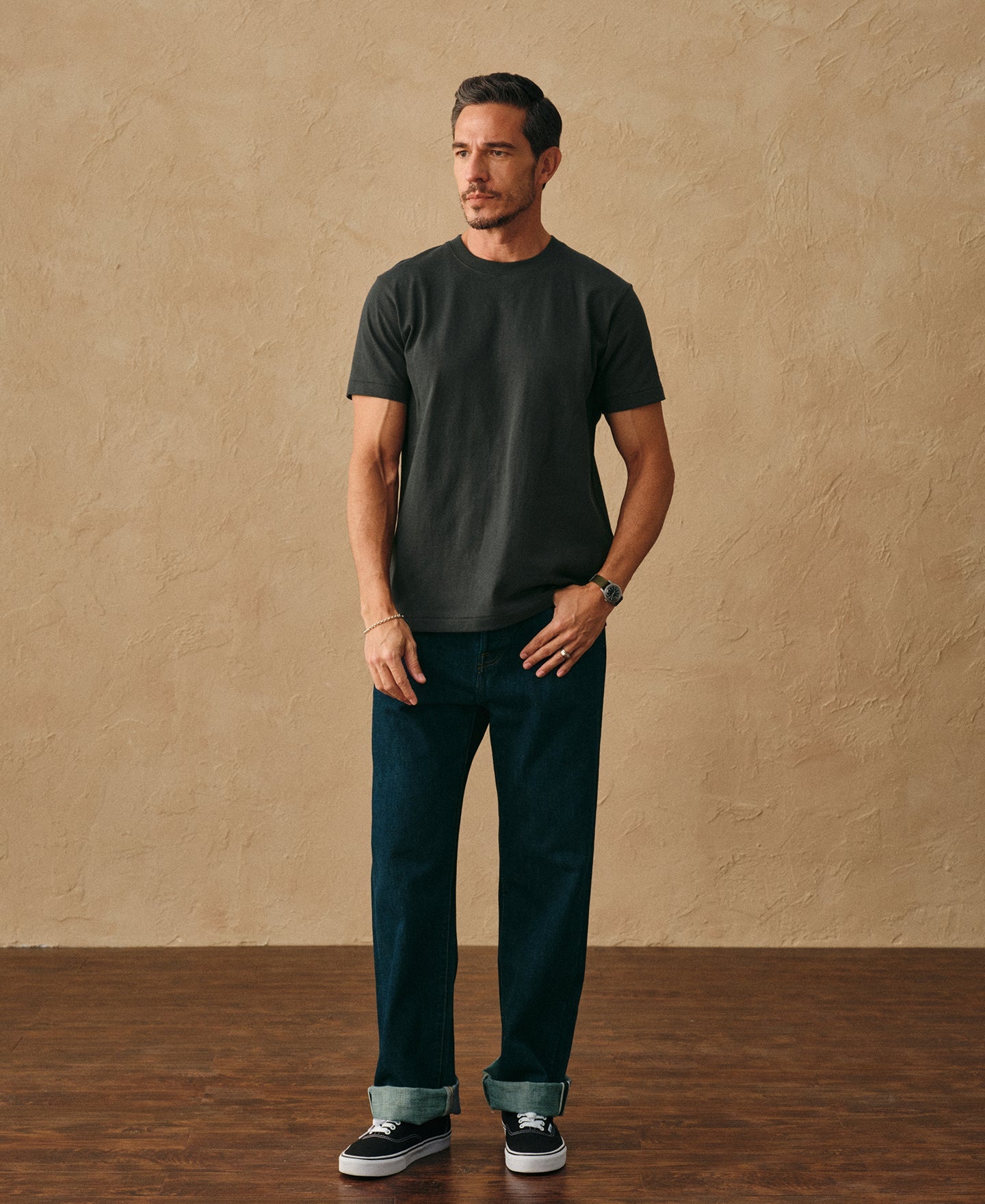 Regular Fit Heavyweight Tubular Jersey T-Shirt