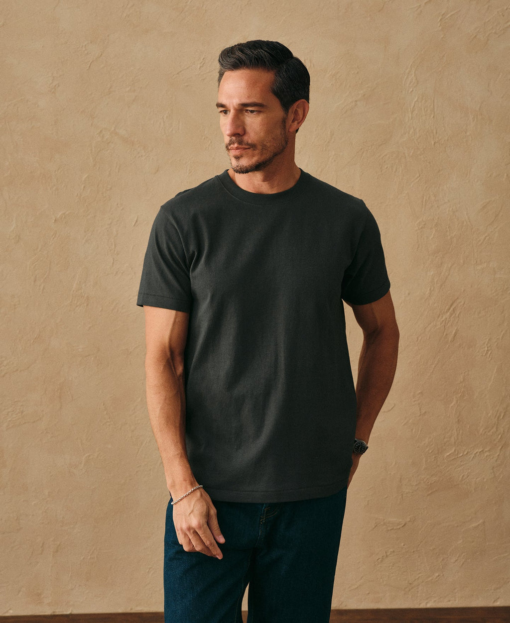 Regular Fit Heavyweight Tubular Jersey T-Shirt