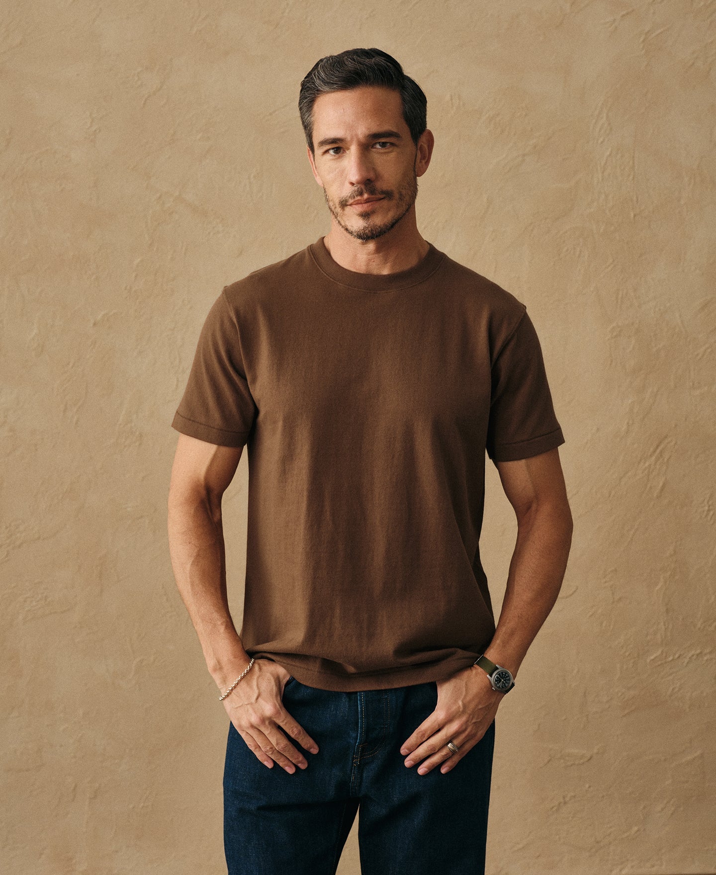 Regular Fit Heavyweight Tubular Jersey T-Shirt