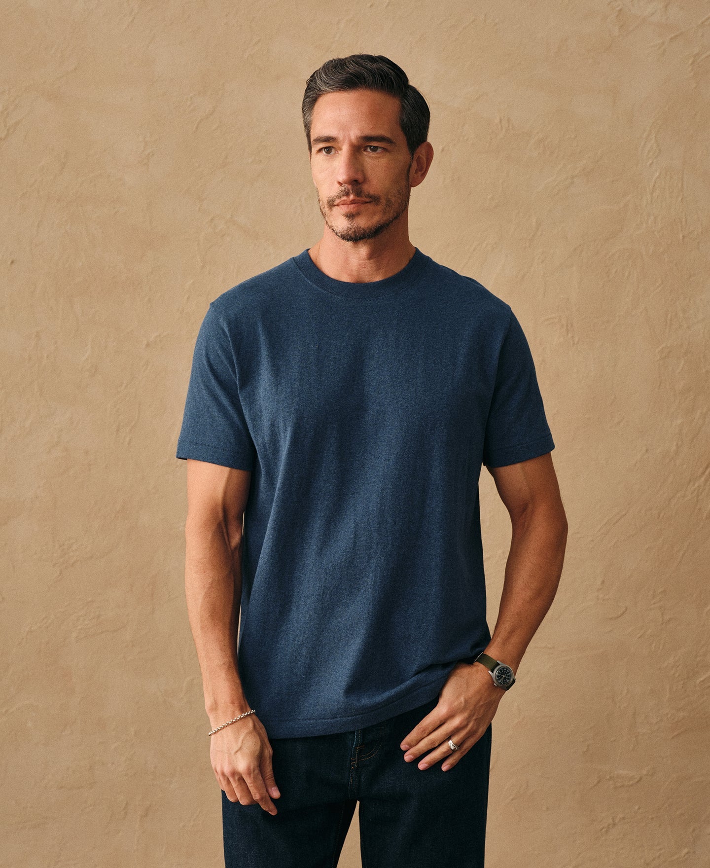 Regular Fit Heavyweight Tubular Jersey T-Shirt
